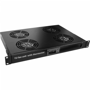 19" fan unit with thermostat